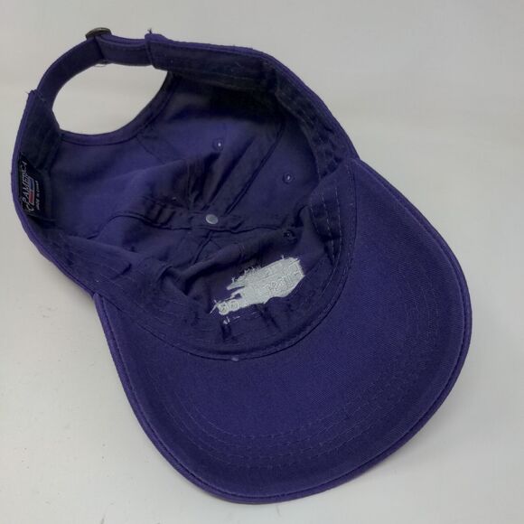 Cap America Men's Slideback Hat Purple The First Tee Essex County Embroidered - Picture 6 of 7